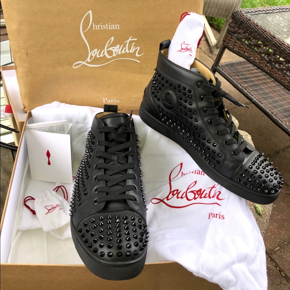 Men’s size 12 CHRISTIAN LOUBOUTIN leather sneakers